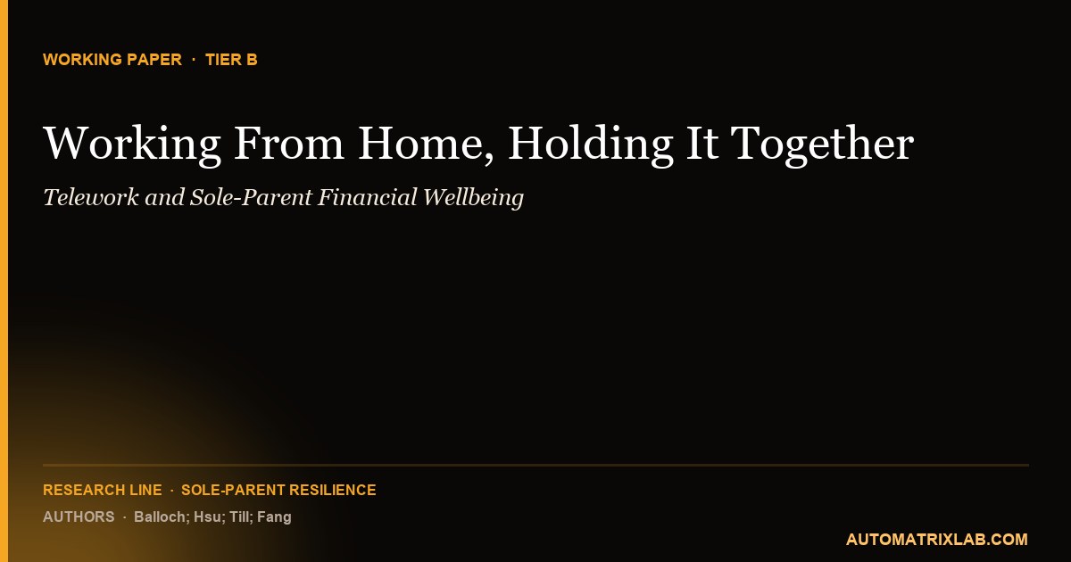 Working From Home, Holding It Together