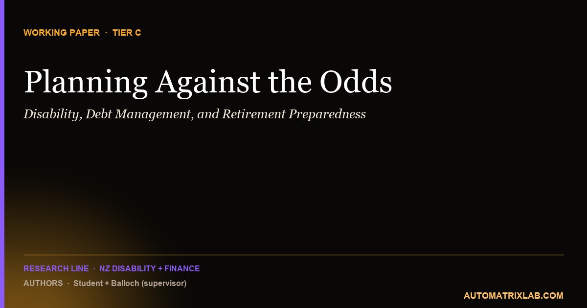 Planning Against the Odds